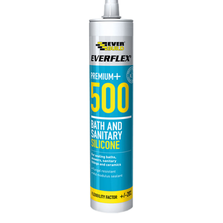 Everbuild Everflex 500 Bath & Sanitary Silicone Everbuild Everflex 500 Bath & Sanitary Silicone