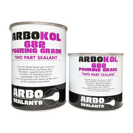 Adshead Ratcliffe Arbo Arbokol 682H Pouring Grade Glass Balustrade Sealant Adshead Ratcliffe Arbo Arbokol 682H Pouring Grade Glass Balustrade Sealant