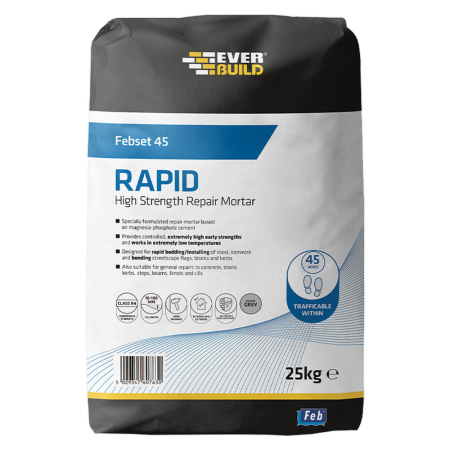 Feb Febset 45 Magnesia Phosphate Repair Mortar Feb Febset 45 Magnesia Phosphate Repair Mortar