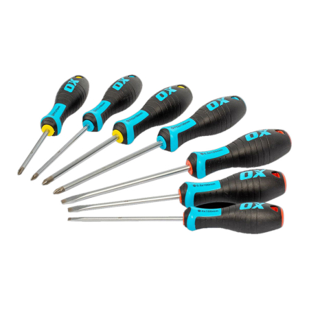 OX Tools Pro 7 Piece Screwdriver Set OX Tools Pro 7 Piece Screwdriver Set